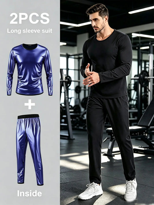 Tracksuits Elastic Waist Sauna Suit Set